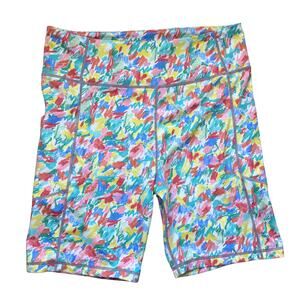 Tuckernuck Bike Shorts Dayglow 7 Inch Compression Sport Size Large Pastel Summer